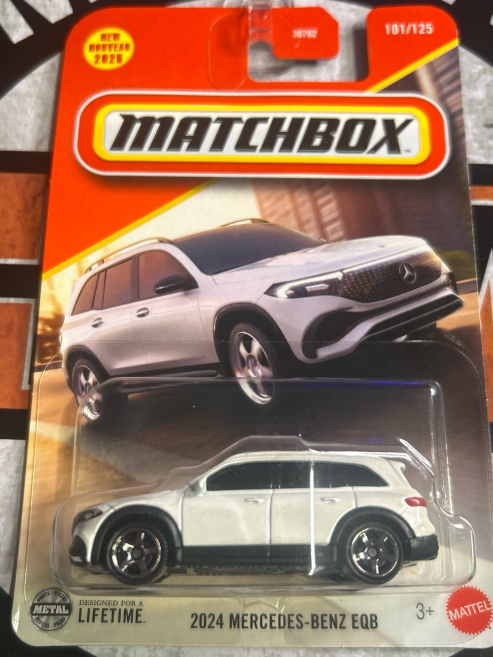 Matchbox 2024 Mercedes-Benz EQB Die-Cast Toy Car - White & Black